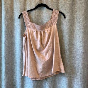 Womens old navy lace strap trapeze tank large